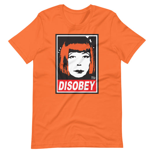 Disobey Orange Unisex T-shirt