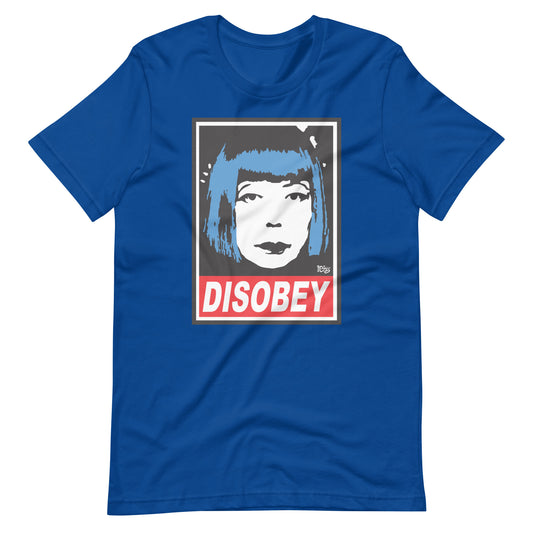 Disobey Blue Unisex T-shirt