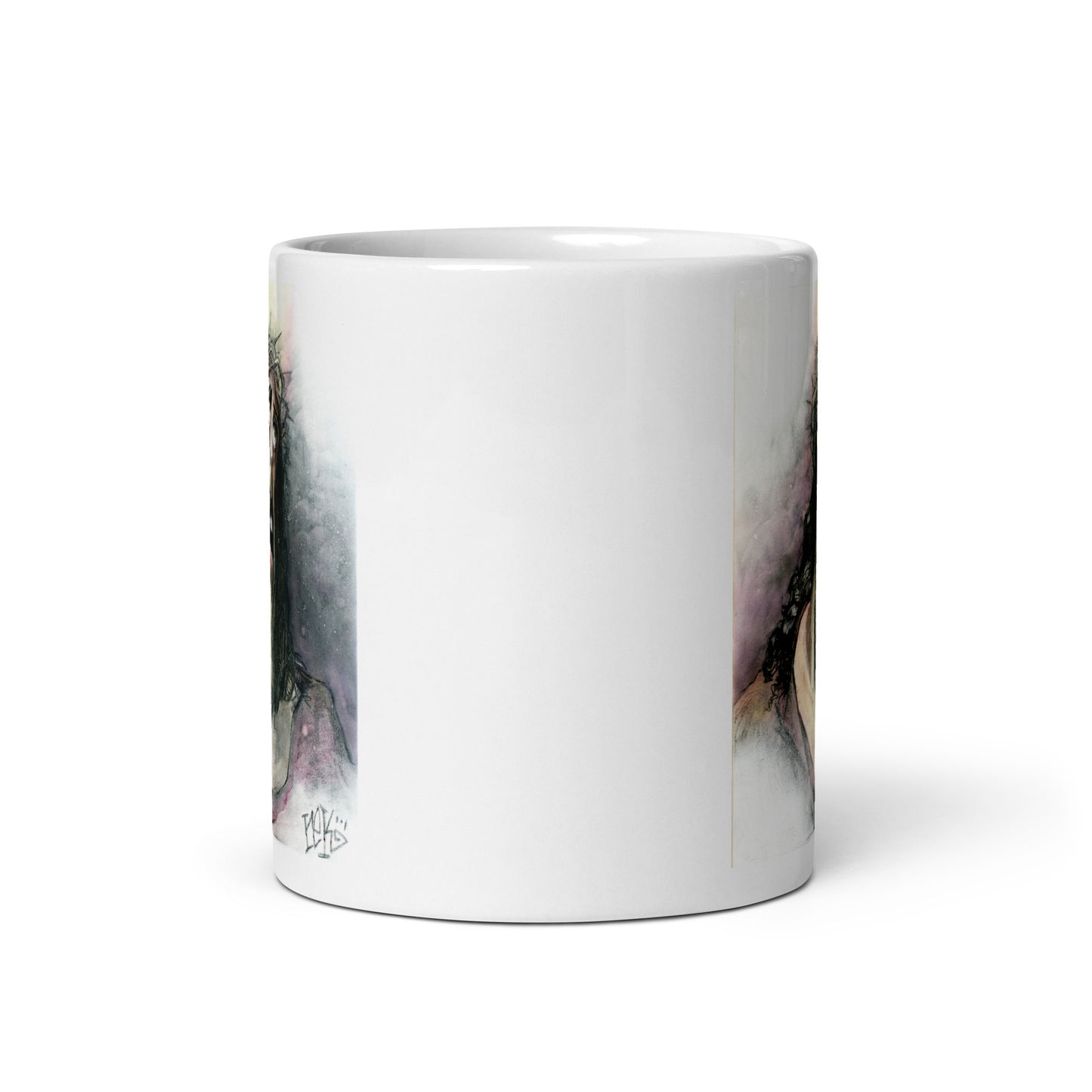 Xtortion - White glossy mug by RICK BALDWIN