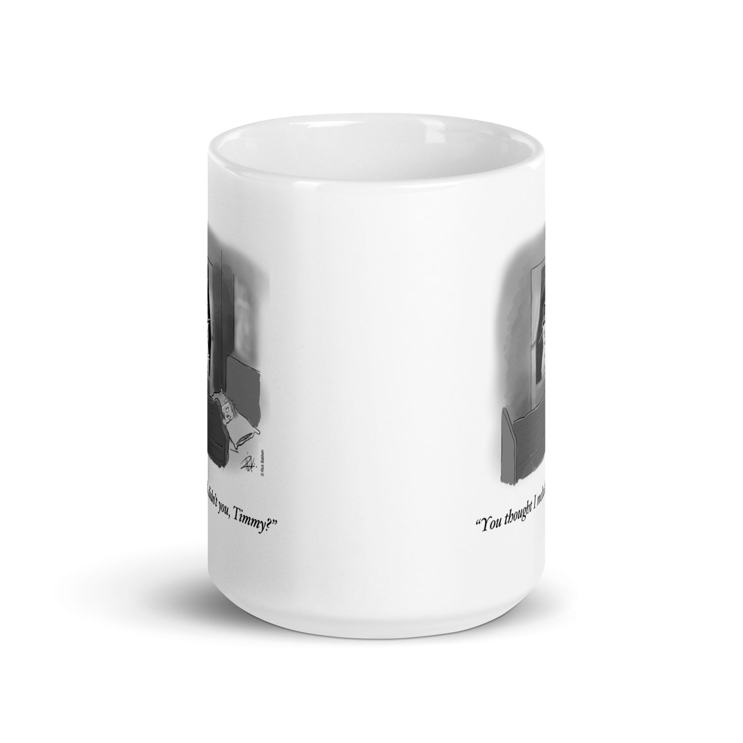 Melted - White Glossy Mug by RICK BALDWIN