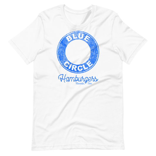 Blue Circle Classic Logo Unisex T-shirt by RICK BALDWIN