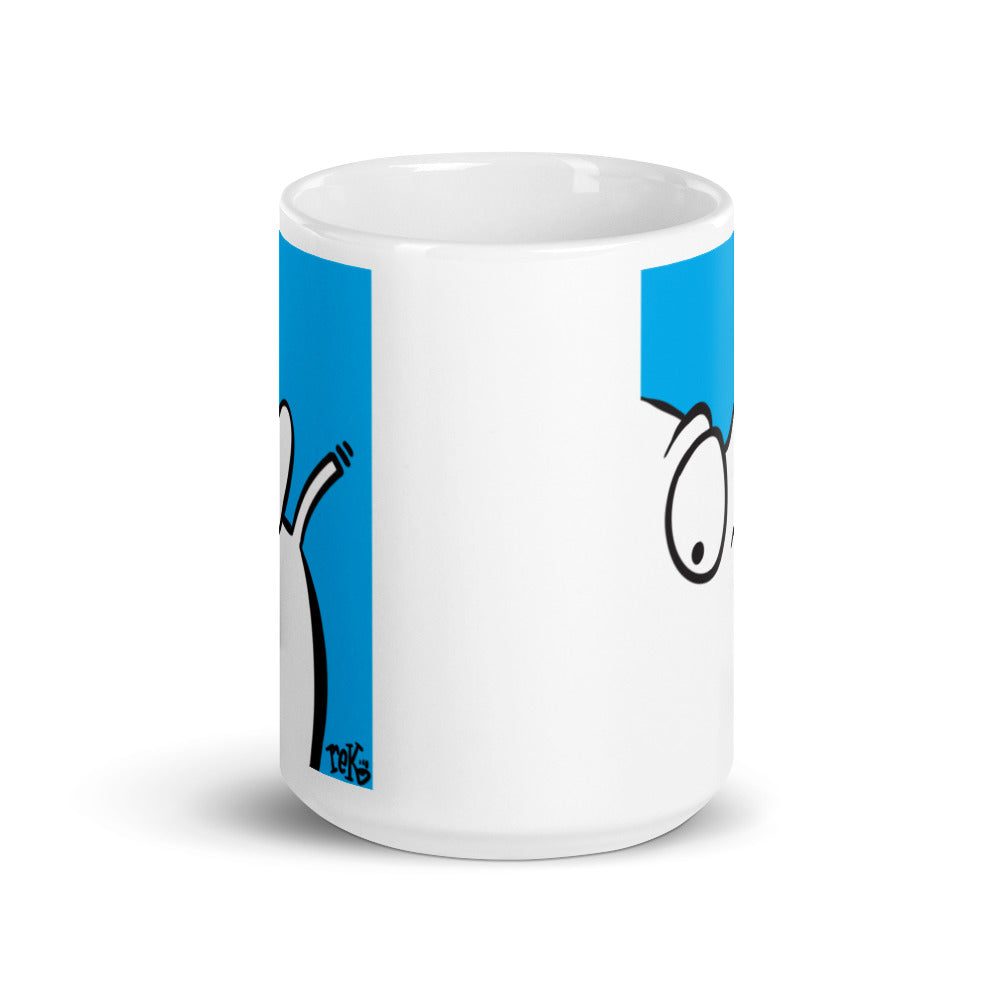 The Smoker White Glossy Mug by RICK BALDWIN
